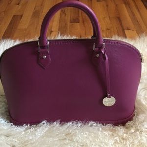 Gorgeous Deep Plum Italian leather handbag